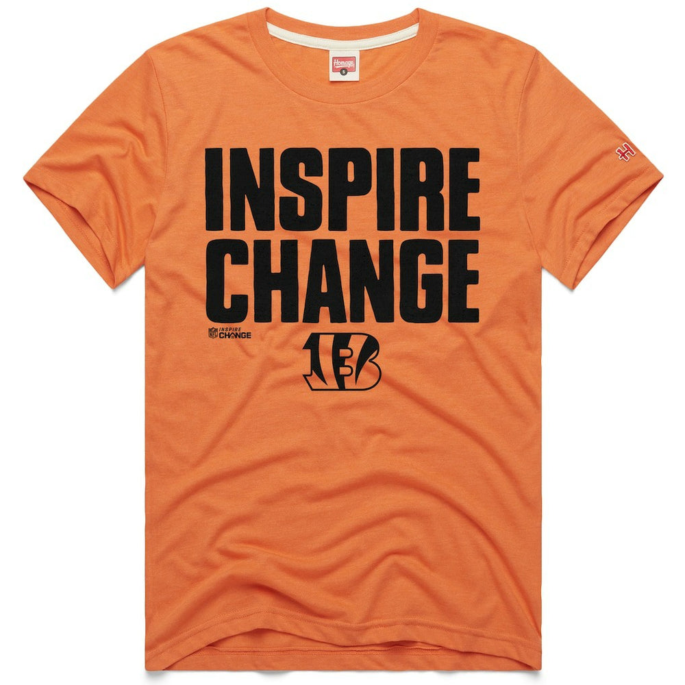NFL Cincinnati Bengals Homage Unisex 2024 Inspire Change Tri-Blend T-Shirt