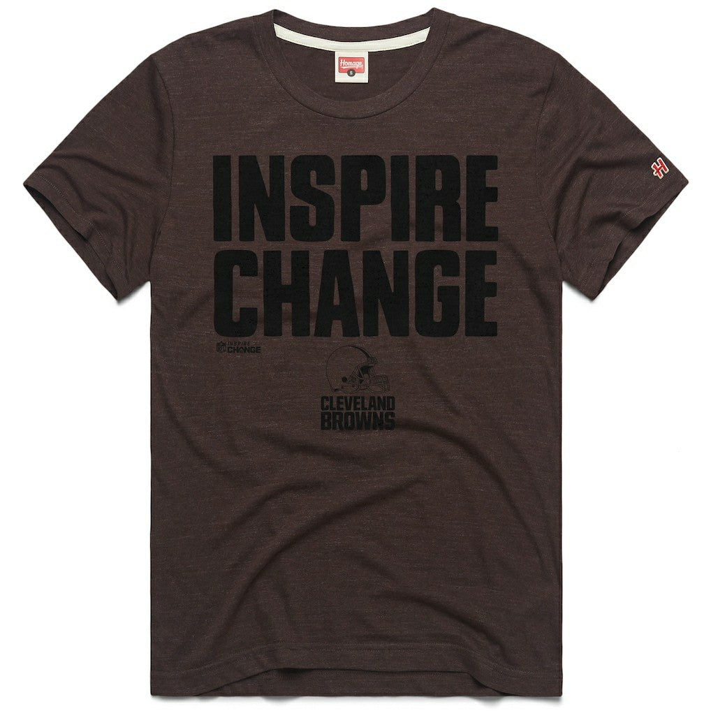 NFL Cleveland Browns Homage Unisex 2024 Inspire Change Tri-Blend T-Shirt