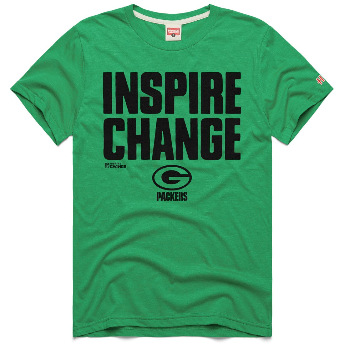 NFL Green Bay Packers Homage Unisex 2024 Inspire Change Tri-Blend T-Shirt