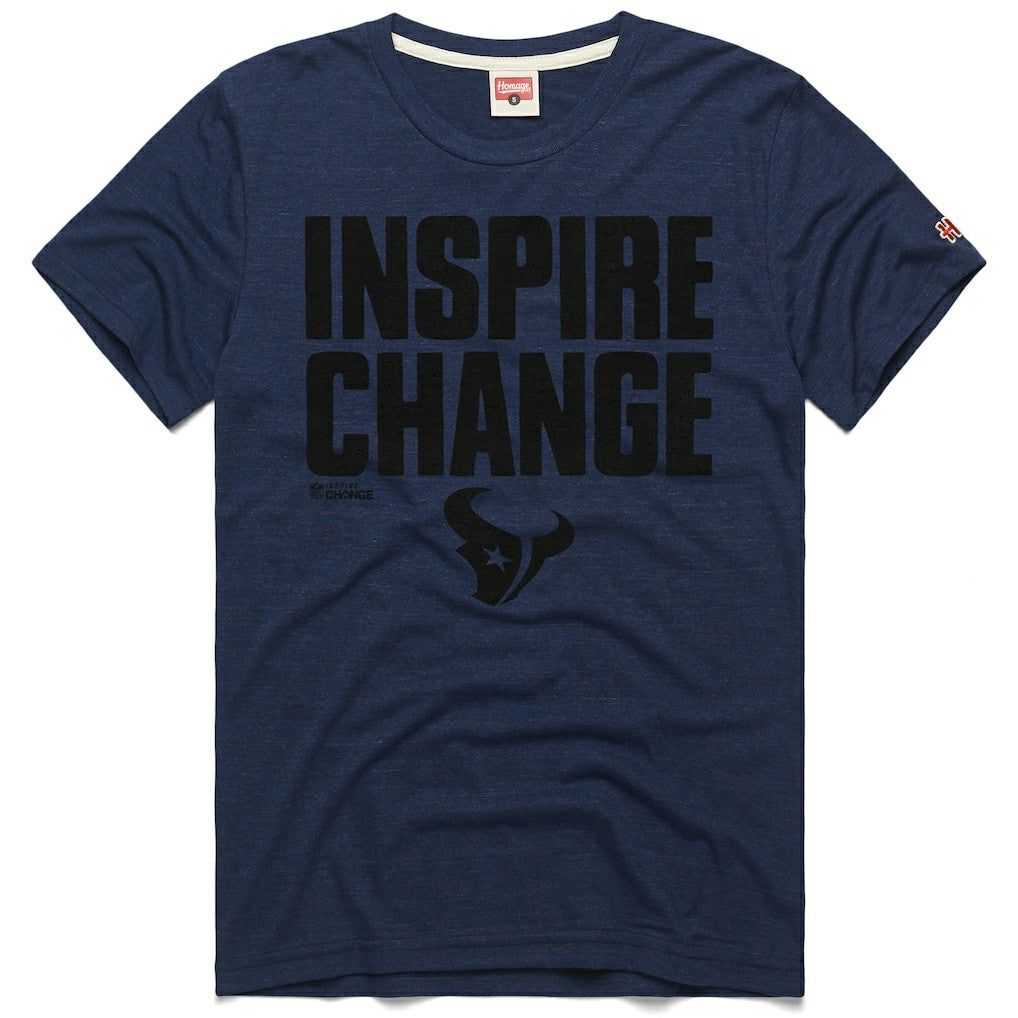 NFL Houston Texans Homage Unisex 2024 Inspire Change Tri-Blend T-Shirt