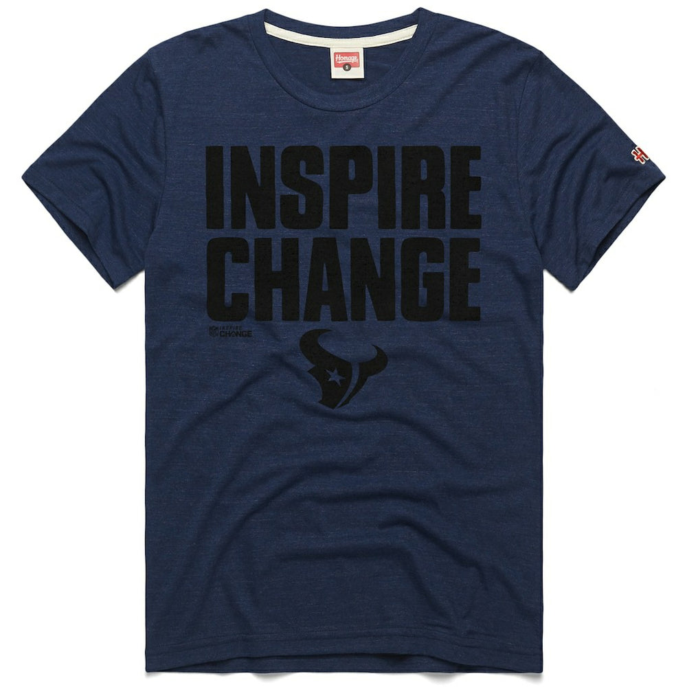 NFL Houston Texans Homage Unisex 2024 Inspire Change Tri-Blend T-Shirt