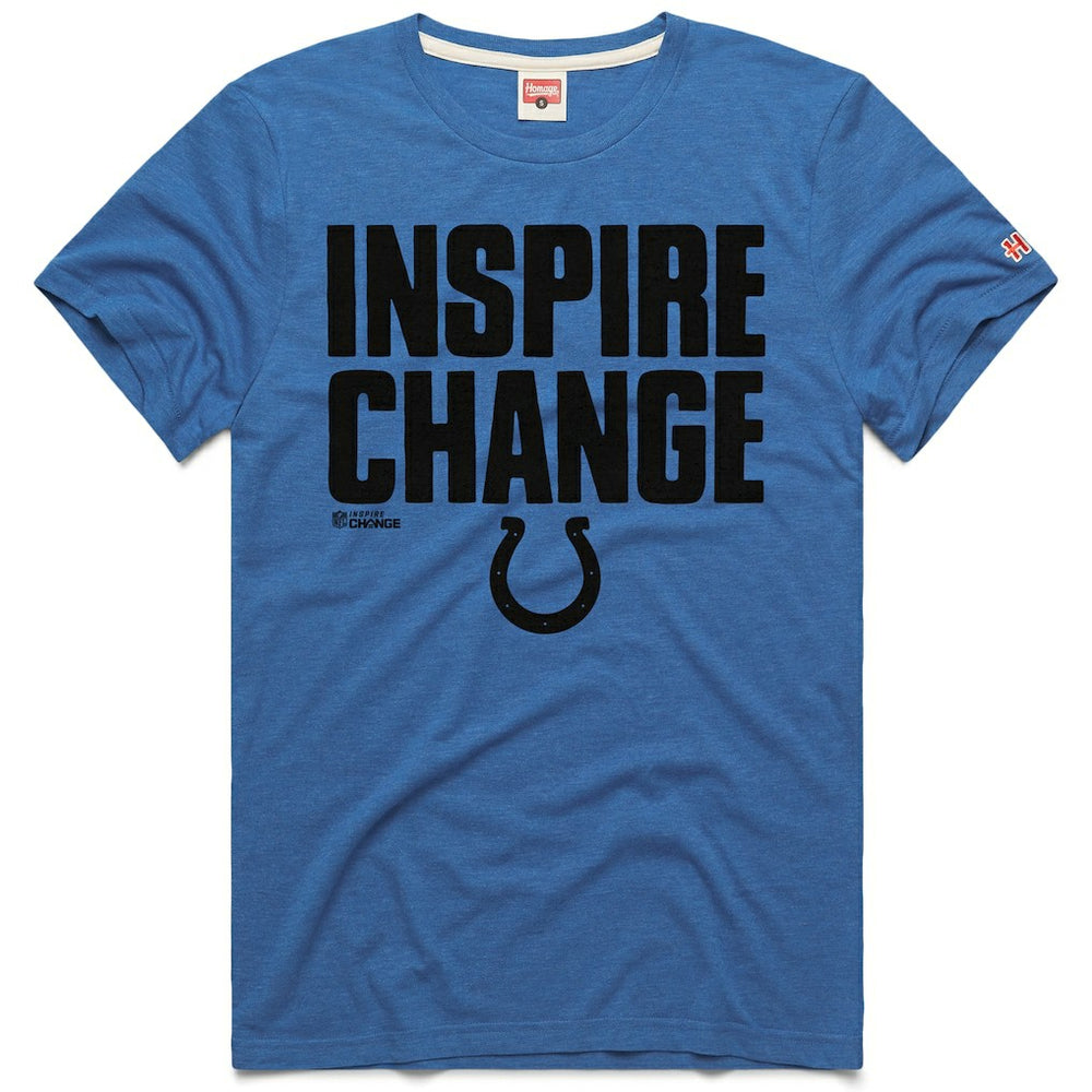 NFL Indianapolis Colts Homage Unisex 2024 Inspire Change Tri-Blend T-Shirt