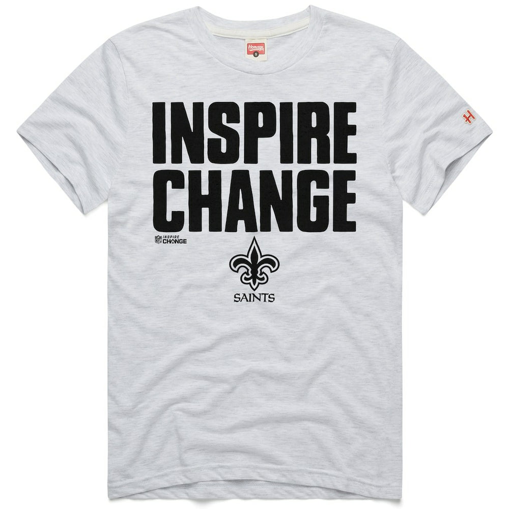 NFL New Orleans Saints Homage Unisex 2024 Inspire Change Tri-Blend T-Shirt