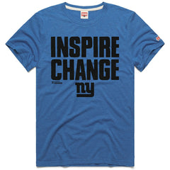 NFL New York Giants Homage Unisex 2024 Inspire Change Tri-Blend T-Shirt