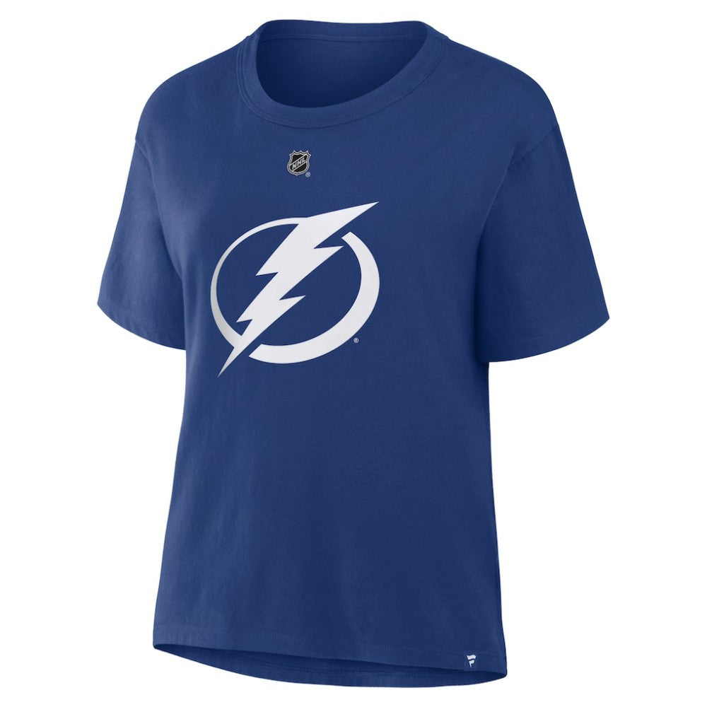 Nikita Kucherov Tampa Bay Lightning Fanatics Women's Authentic Stack Name & Number T-Shirt