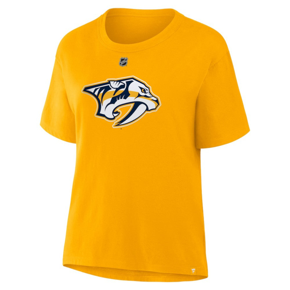 Filip Forsberg Nashville Predators Fanatics Women's Authentic Stack Name & Number T-Shirt