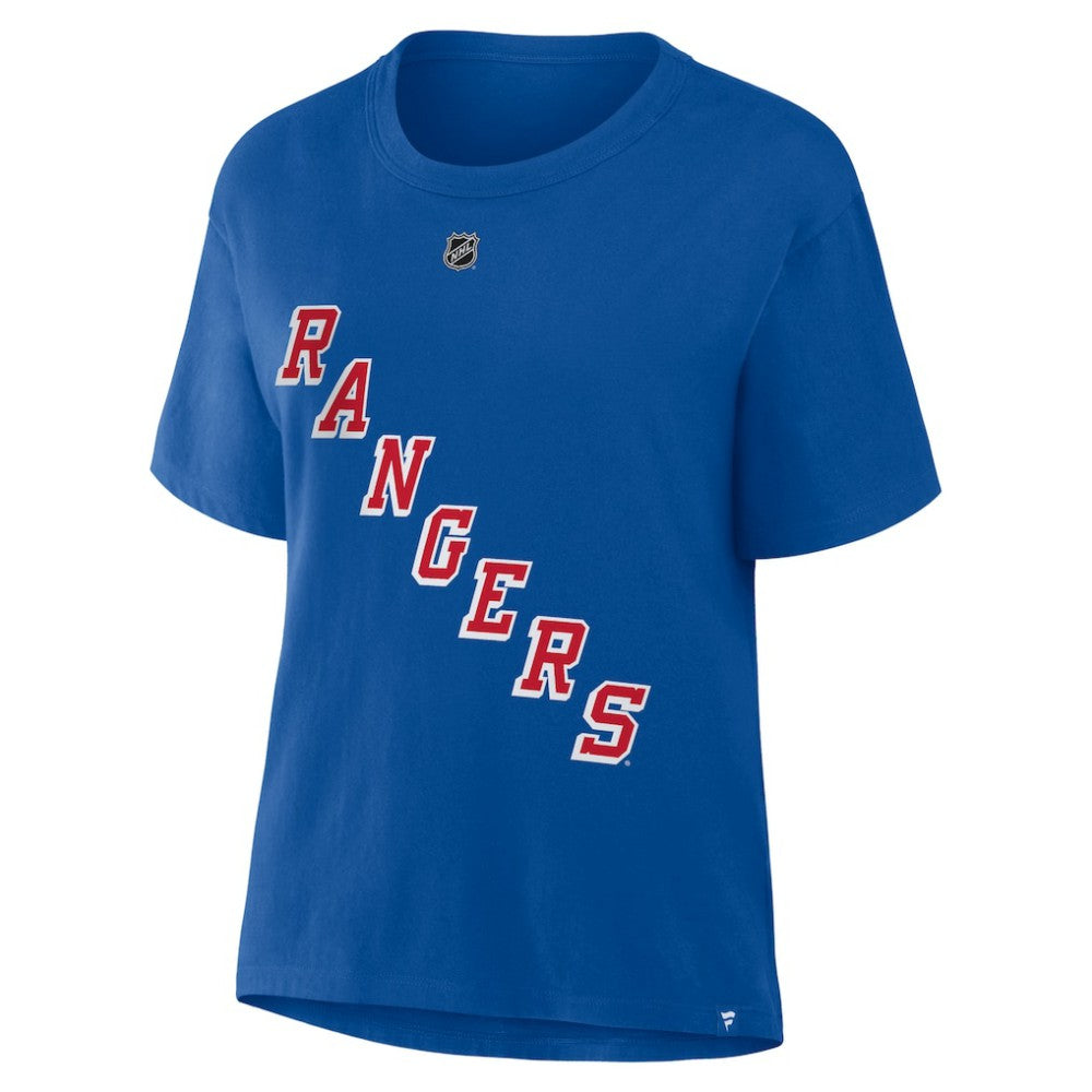 Artemi Panarin New York Rangers Fanatics Women's Authentic Stack Name & Number T-Shirt