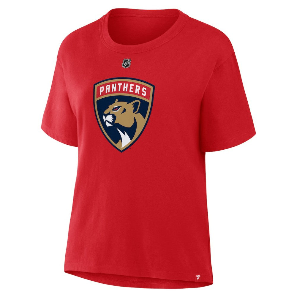 Matthew Tkachuk Florida Panthers Fanatics Women's Authentic Stack Name & Number T-Shirt