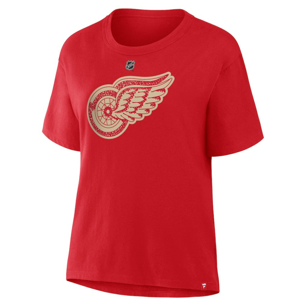 Alex DeBrincat Detroit Red Wings Fanatics Women's Authentic Stack Name & Number T-Shirt