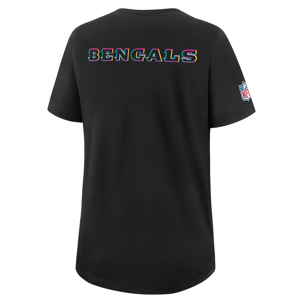 NFL Cincinnati Bengals Women's 2025 NFL Crucial Catch Tri-Blend Dri-FIT T-Shirt