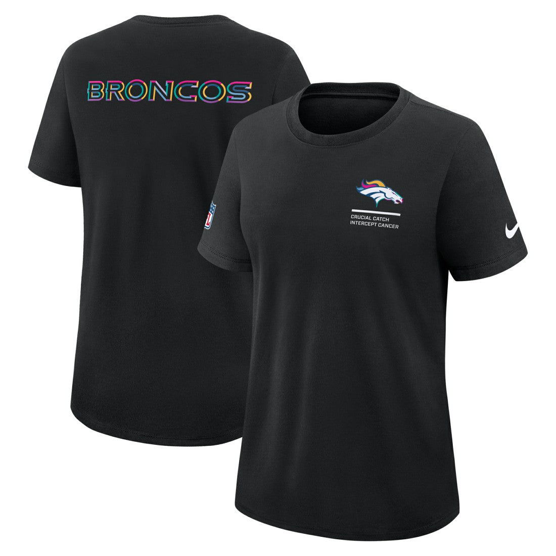 NFL Denver Broncos Women's 2025 NFL Crucial Catch Tri-Blend Dri-FIT T-Shirt