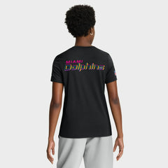 NFL Miami Dolphins Women's 2025 NFL Crucial Catch Tri-Blend Dri-FIT T-Shirt