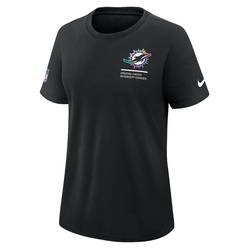 NFL Miami Dolphins Women's 2025 NFL Crucial Catch Tri-Blend Dri-FIT T-Shirt