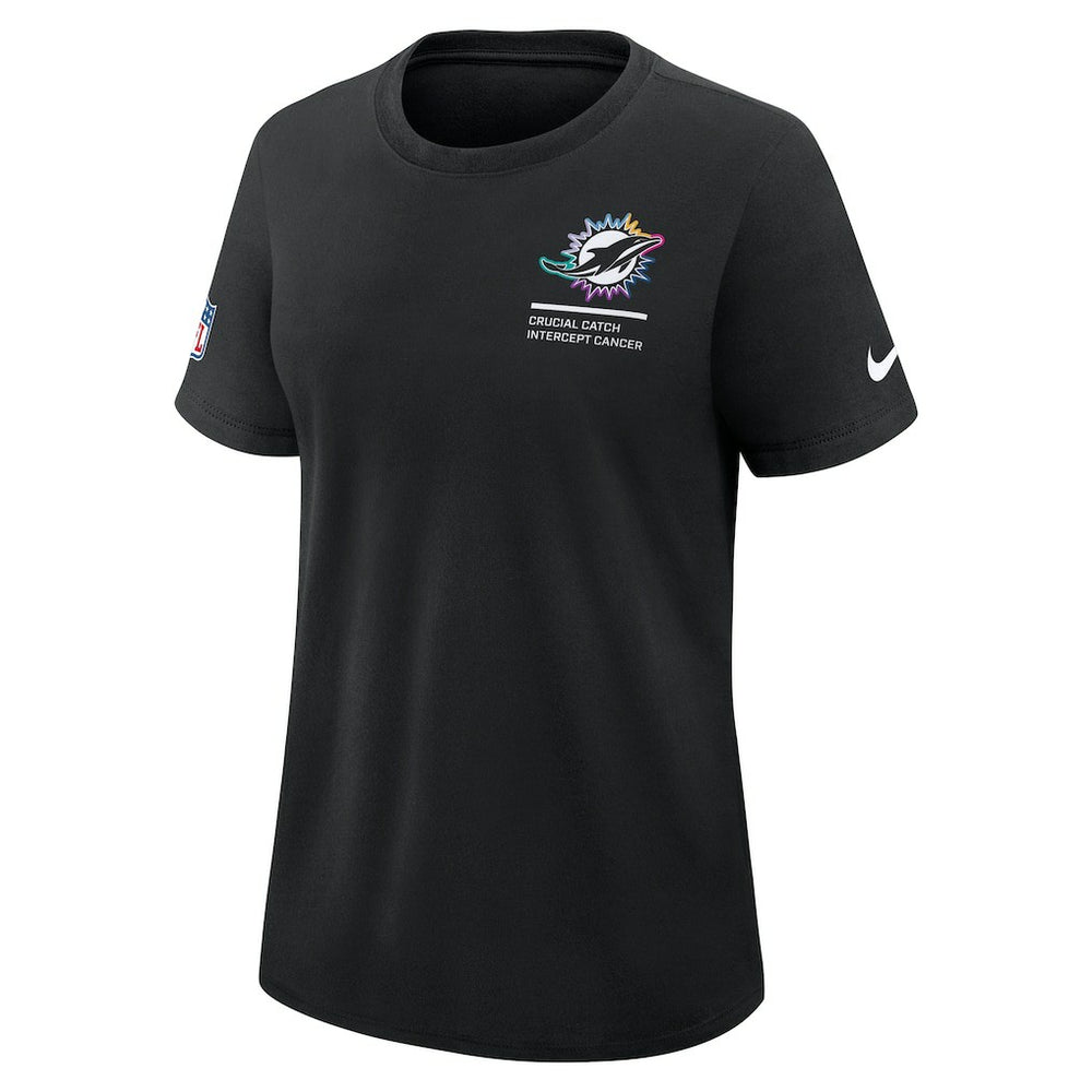 NFL Miami Dolphins Women's 2025 NFL Crucial Catch Tri-Blend Dri-FIT T-Shirt