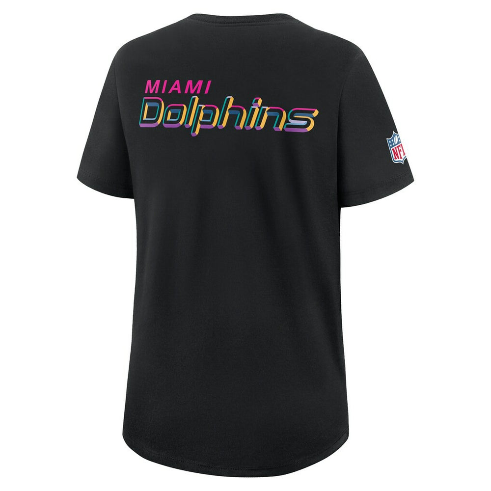 NFL Miami Dolphins Women's 2025 NFL Crucial Catch Tri-Blend Dri-FIT T-Shirt