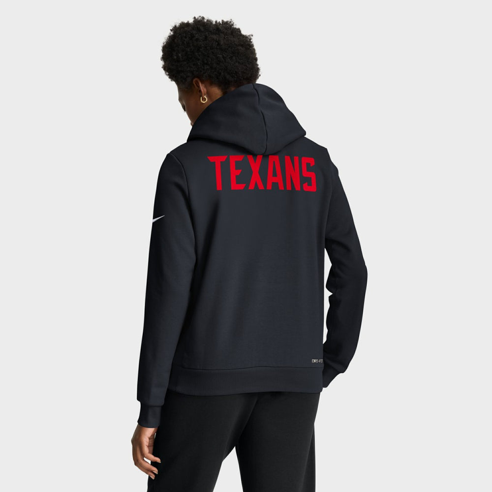 NFL Houston Texans Women's Throwback Sideline Standard Issue Dri-FIT Hoodie