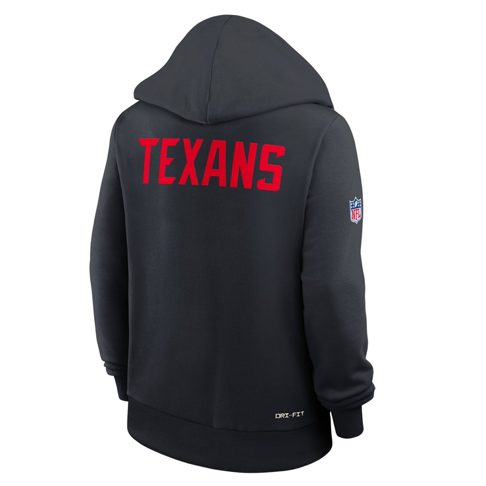 NFL Houston Texans Women's Throwback Sideline Standard Issue Dri-FIT Hoodie