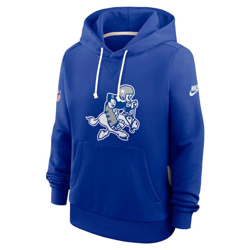 NFL Dallas Cowboys Women's Throwback Sideline Standard Issue Dri-FIT Hoodie