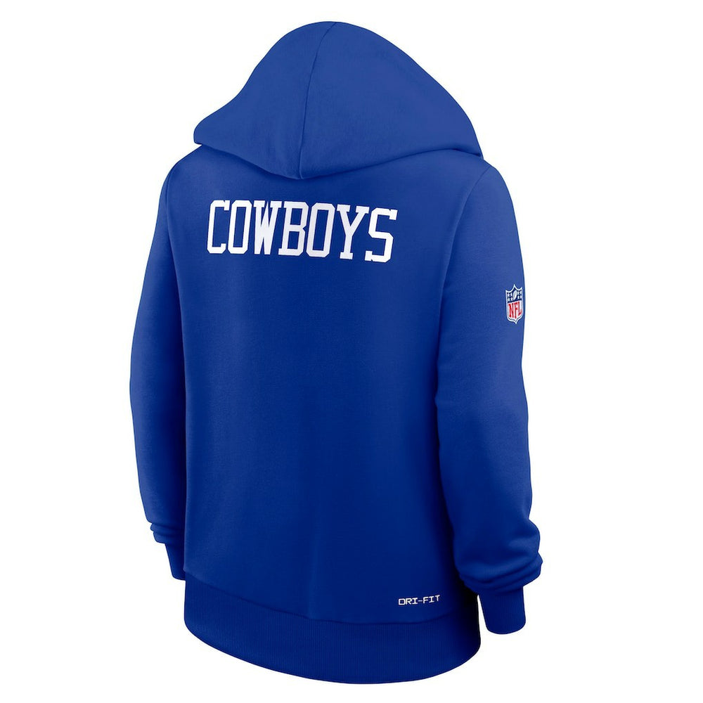 NFL Dallas Cowboys Women's Throwback Sideline Standard Issue Dri-FIT Hoodie