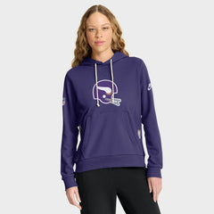 NFL Minnesota Vikings Women's Throwback Sideline Standard Issue Dri-FIT Hoodie