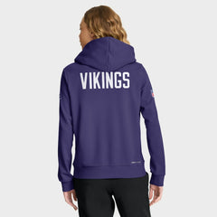 NFL Minnesota Vikings Women's Throwback Sideline Standard Issue Dri-FIT Hoodie