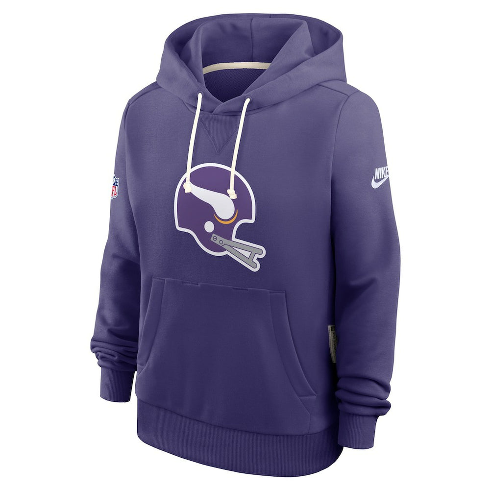 NFL Minnesota Vikings Women's Throwback Sideline Standard Issue Dri-FIT Hoodie