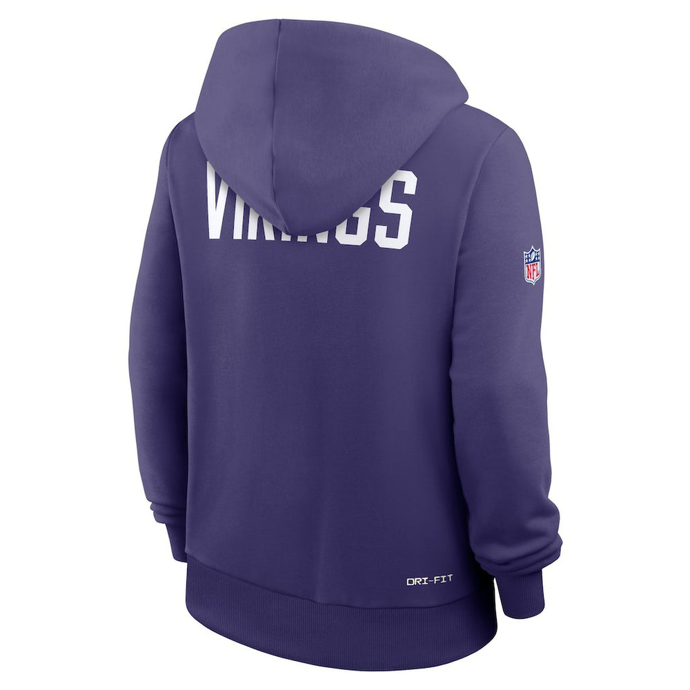 NFL Minnesota Vikings Women's Throwback Sideline Standard Issue Dri-FIT Hoodie