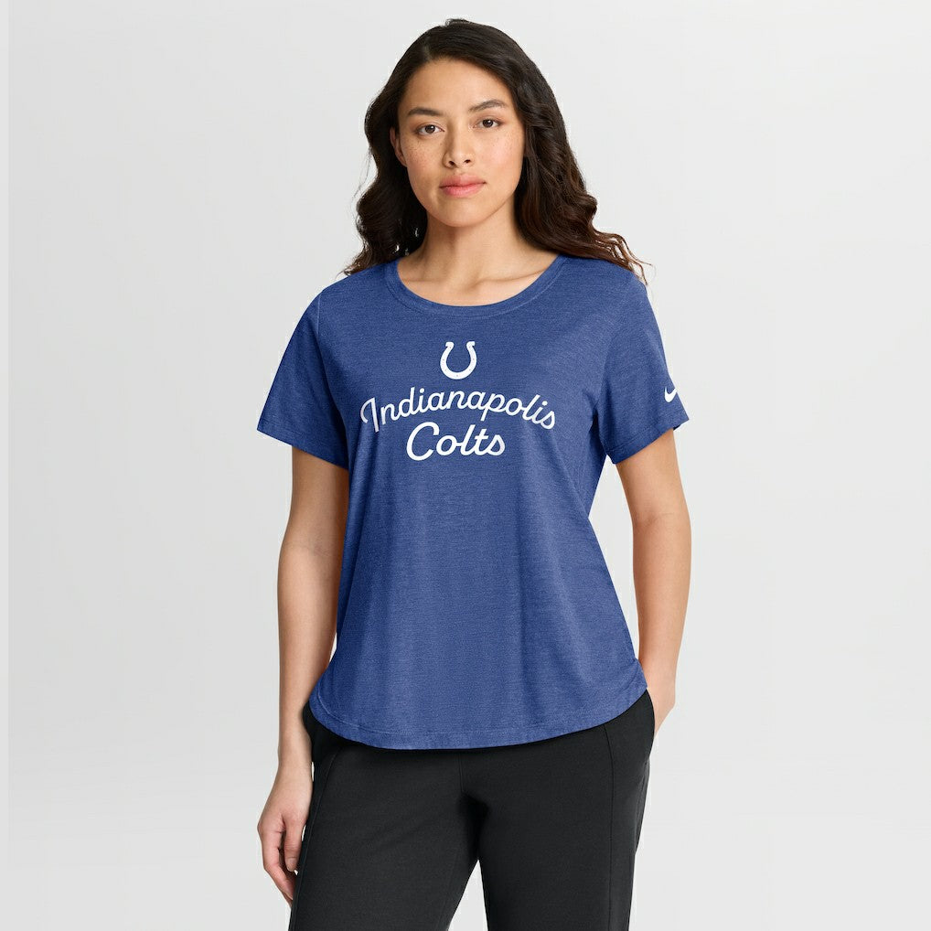 NFL Indianapolis Colts Women's Script Tri-Blend T-Shirt