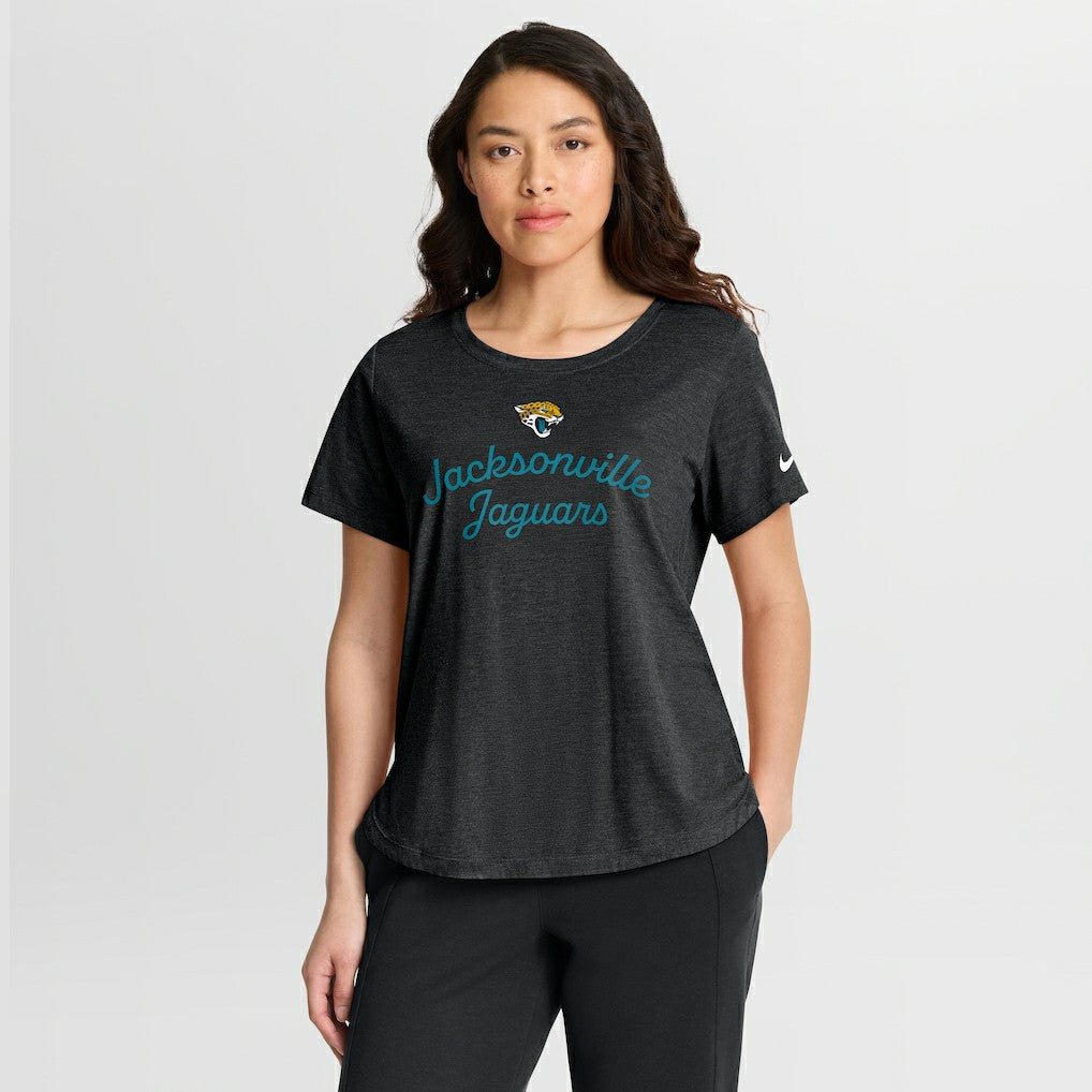 NFL Jacksonville Jaguars Women's Script Tri-Blend T-Shirt
