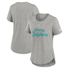 NFL Miami Dolphins Women's Script Tri-Blend T-Shirt