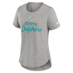 NFL Miami Dolphins Women's Script Tri-Blend T-Shirt