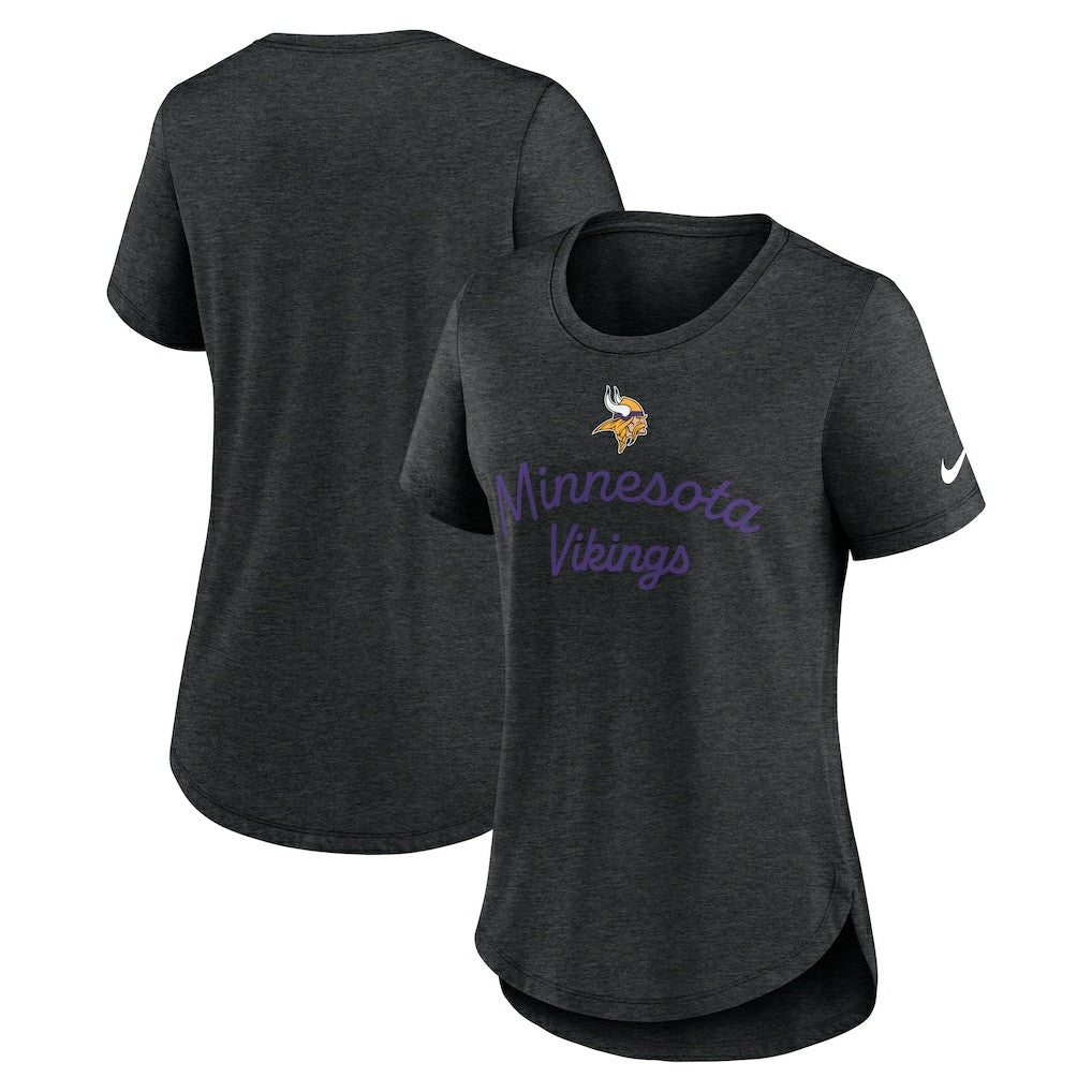 NFL Minnesota Vikings Women's Script Tri-Blend T-Shirt