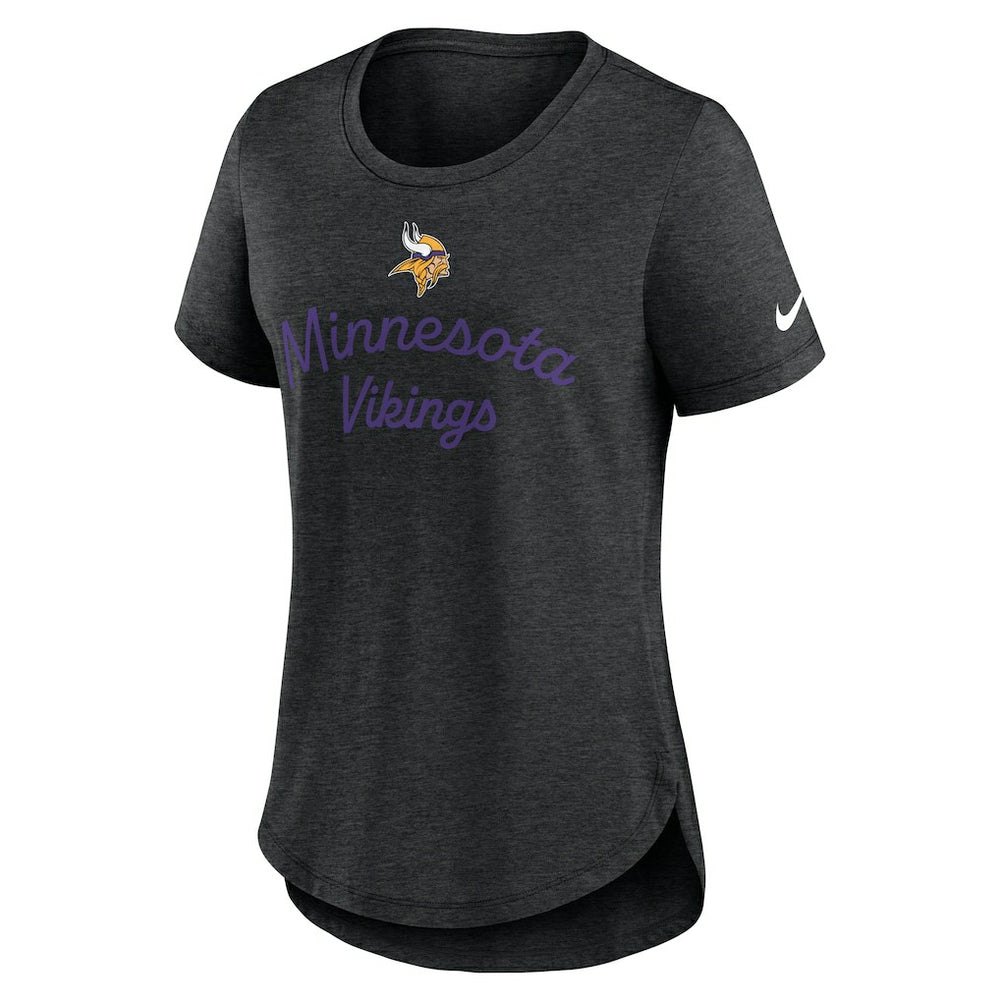 NFL Minnesota Vikings Women's Script Tri-Blend T-Shirt