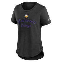NFL Minnesota Vikings Women's Script Tri-Blend T-Shirt