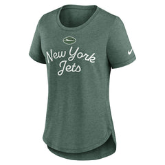 NFL New York Jets Women's Script Tri-Blend T-Shirt