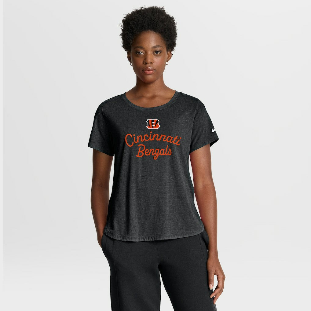 NFL Cincinnati Bengals Women's Script Tri-Blend T-Shirt