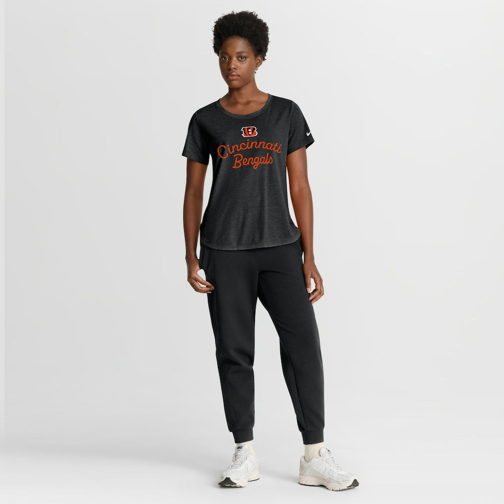 NFL Cincinnati Bengals Women's Script Tri-Blend T-Shirt