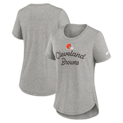 NFL Cleveland Browns Women's Script Tri-Blend T-Shirt