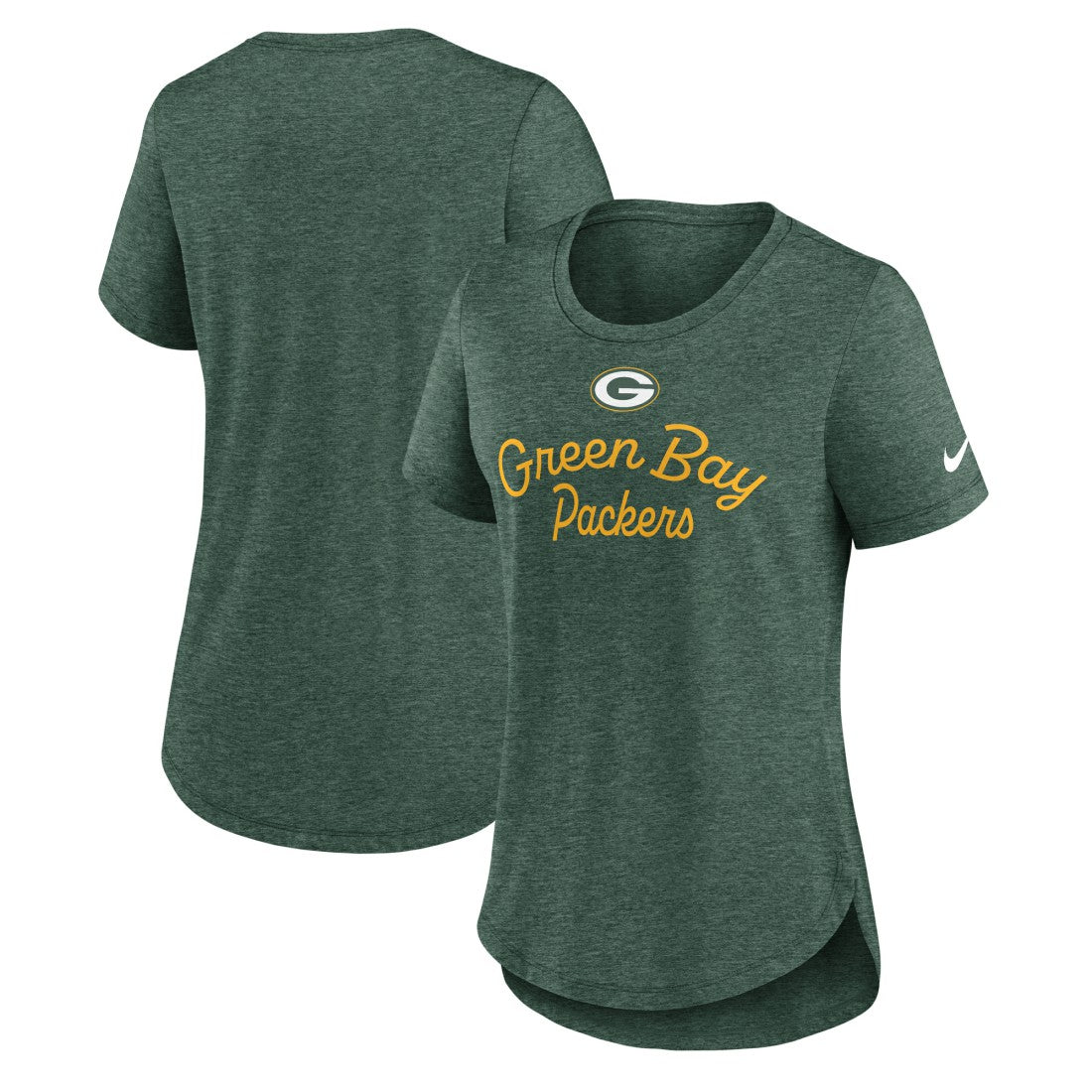 NFL Green Bay Packers Women's Script Tri-Blend T-Shirt