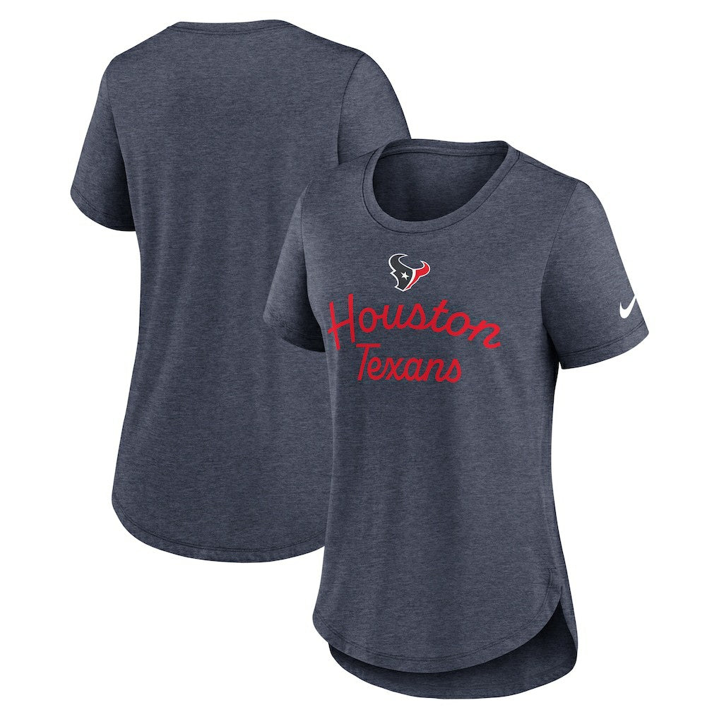 NFL Houston Texans Women's Script Tri-Blend T-Shirt