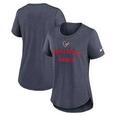 NFL Houston Texans Women's Script Tri-Blend T-Shirt