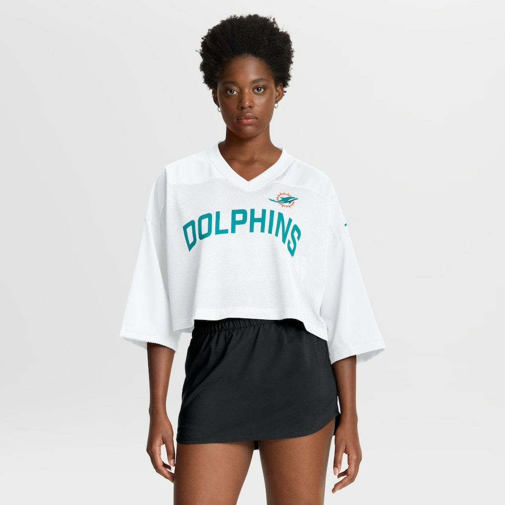 NFL Miami Dolphins Women's Primetime Cropped Mesh Dri-FIT Fashion Jersey