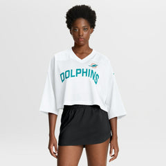 NFL Miami Dolphins Women's Primetime Cropped Mesh Dri-FIT Fashion Jersey
