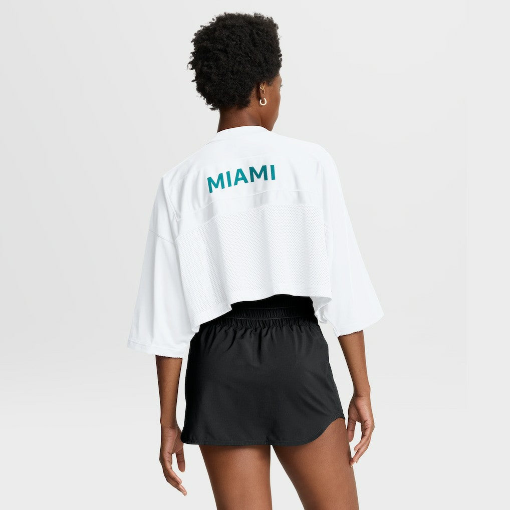 NFL Miami Dolphins Women's Primetime Cropped Mesh Dri-FIT Fashion Jersey