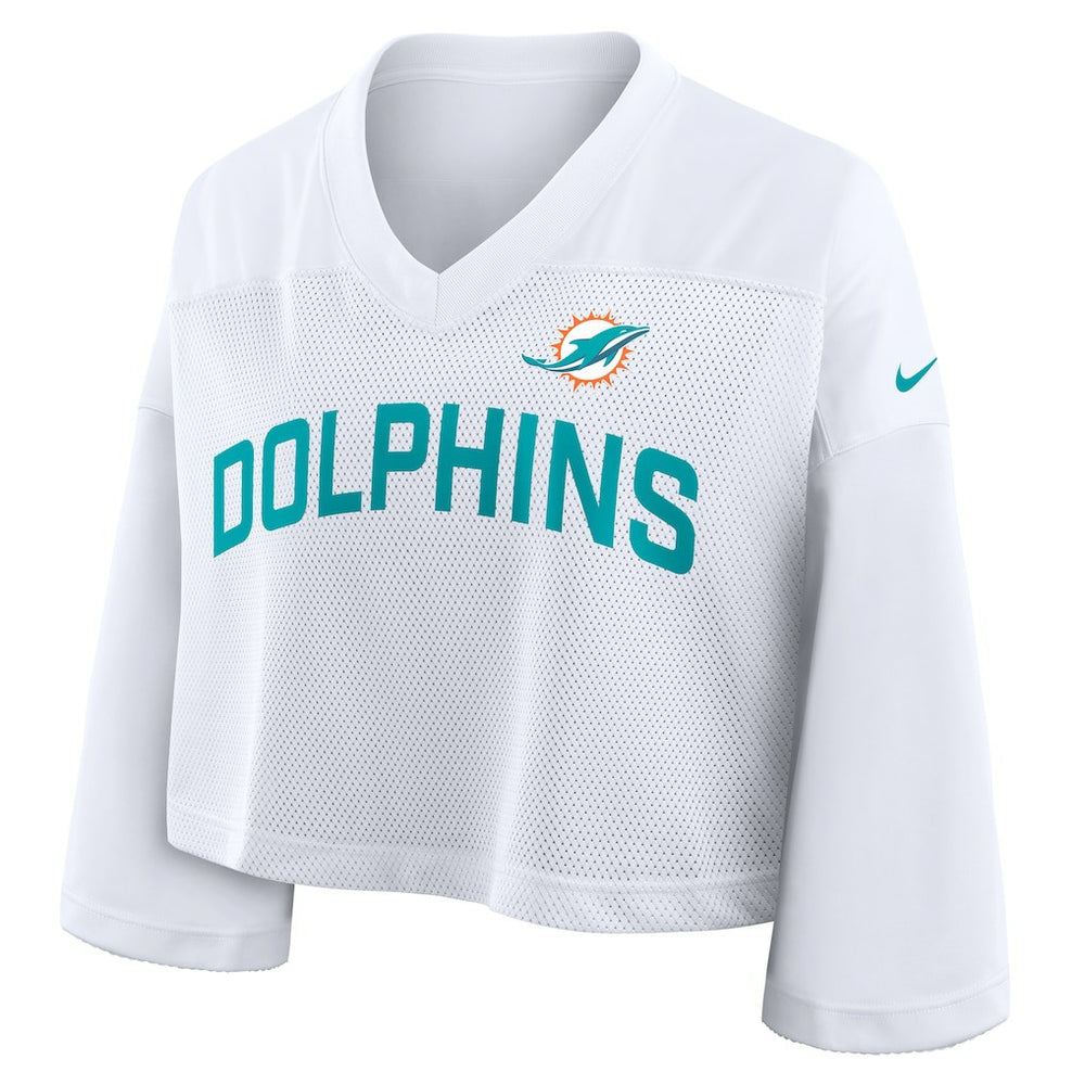 NFL Miami Dolphins Women's Primetime Cropped Mesh Dri-FIT Fashion Jersey