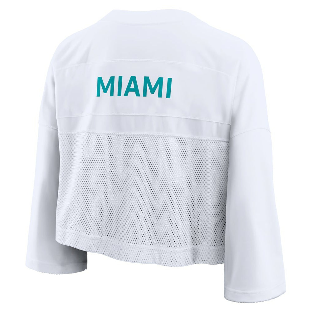 NFL Miami Dolphins Women's Primetime Cropped Mesh Dri-FIT Fashion Jersey