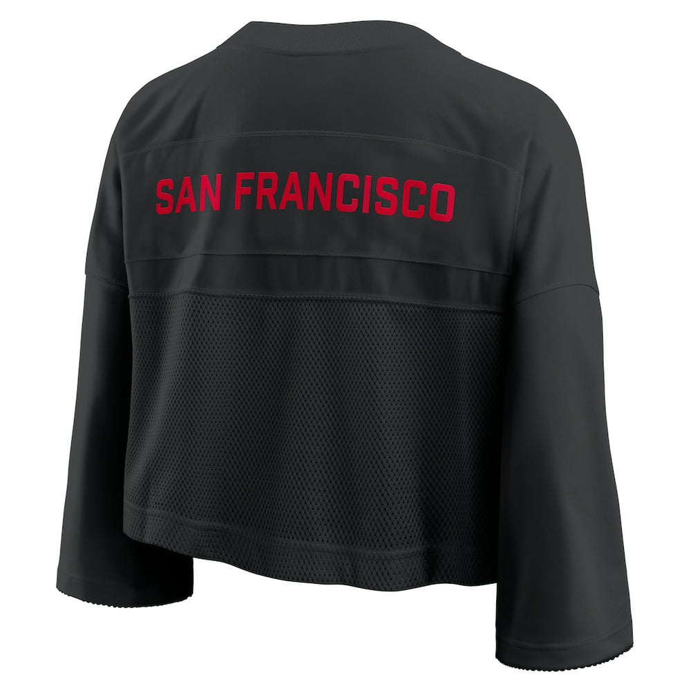 NFL San Francisco 49ers Women's Primetime Cropped Mesh Dri-FIT Fashion Jersey