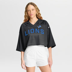 NFL Detroit Lions Women's Primetime Cropped Mesh Dri-FIT Fashion Jersey