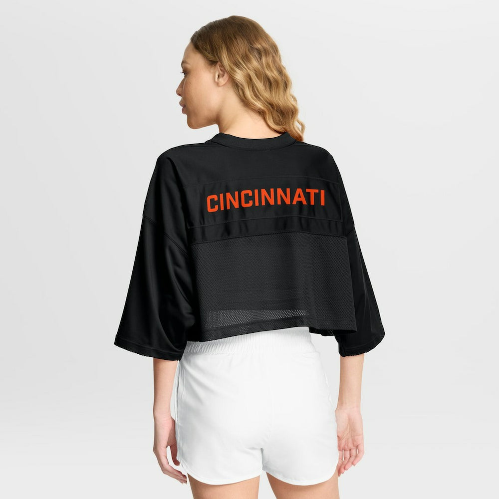 NFL Cincinnati Bengals Women's Primetime Cropped Mesh Dri-FIT Fashion Jersey