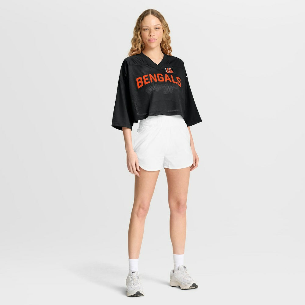 NFL Cincinnati Bengals Women's Primetime Cropped Mesh Dri-FIT Fashion Jersey